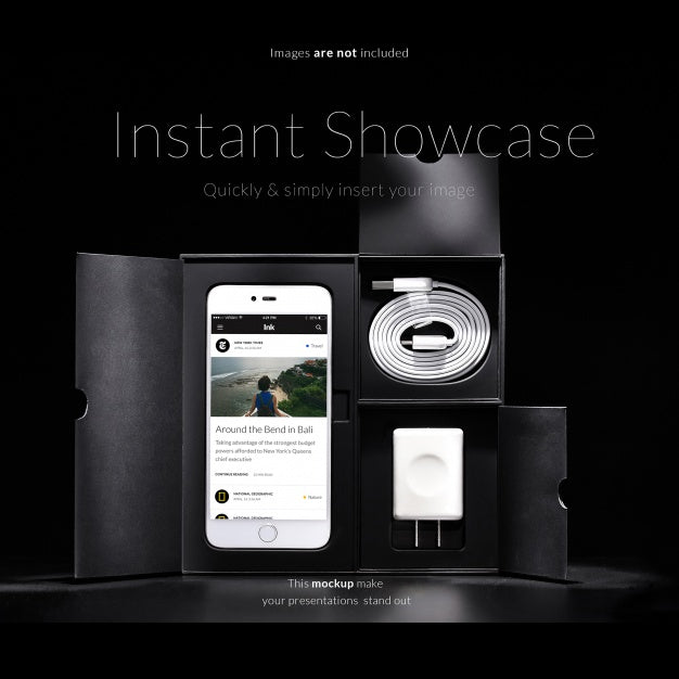 Smartphone Packaging Mockup Psd