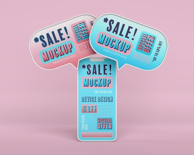 Smartphone Sale Mock-Up Psd