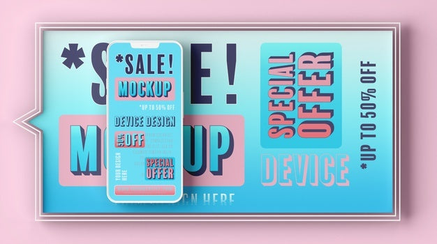 Smartphone Sale Mock-Up Psd