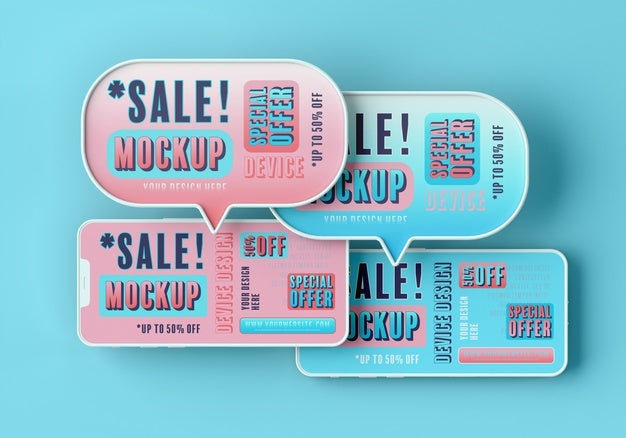 Smartphone Sale Mock-Up Psd