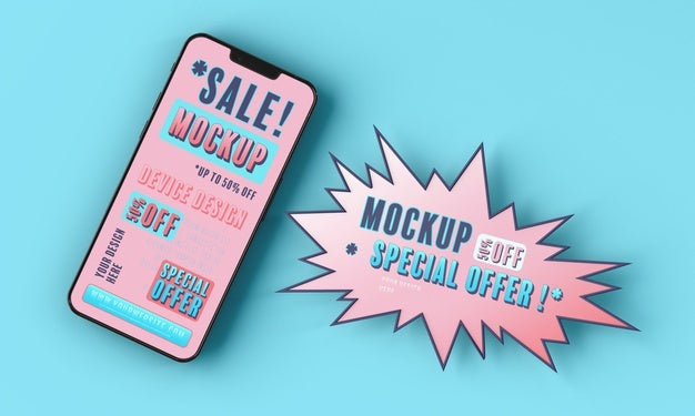 Smartphone Sale Mock-Up Psd