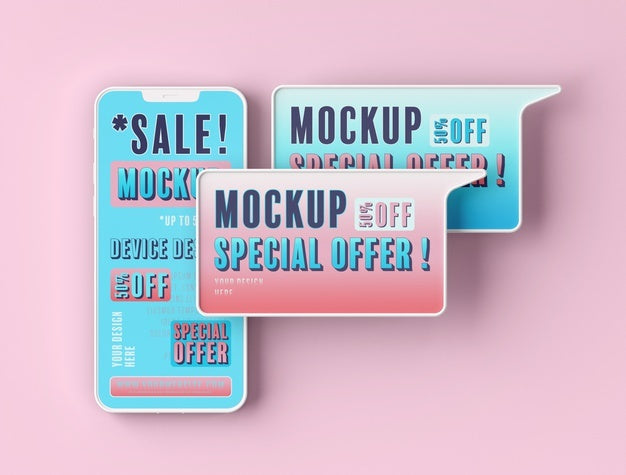 Smartphone Sale Mock-Up Psd