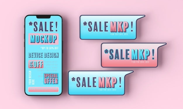 Smartphone Sale Mock-Up Psd