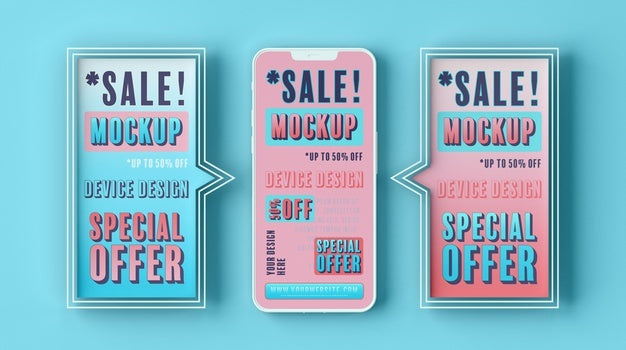 Smartphone Sale Mock-Up Psd