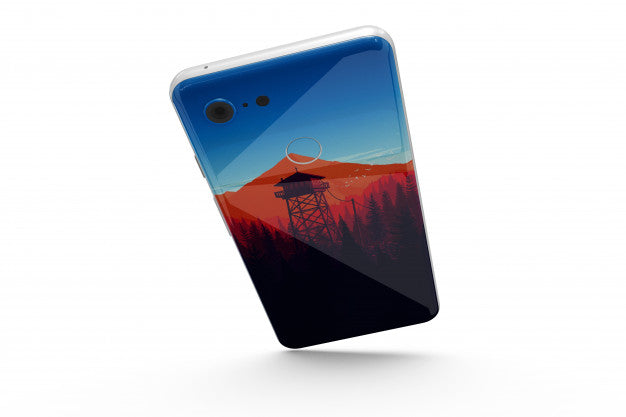 Smartphone Skin Mock-Up Isolated Psd
