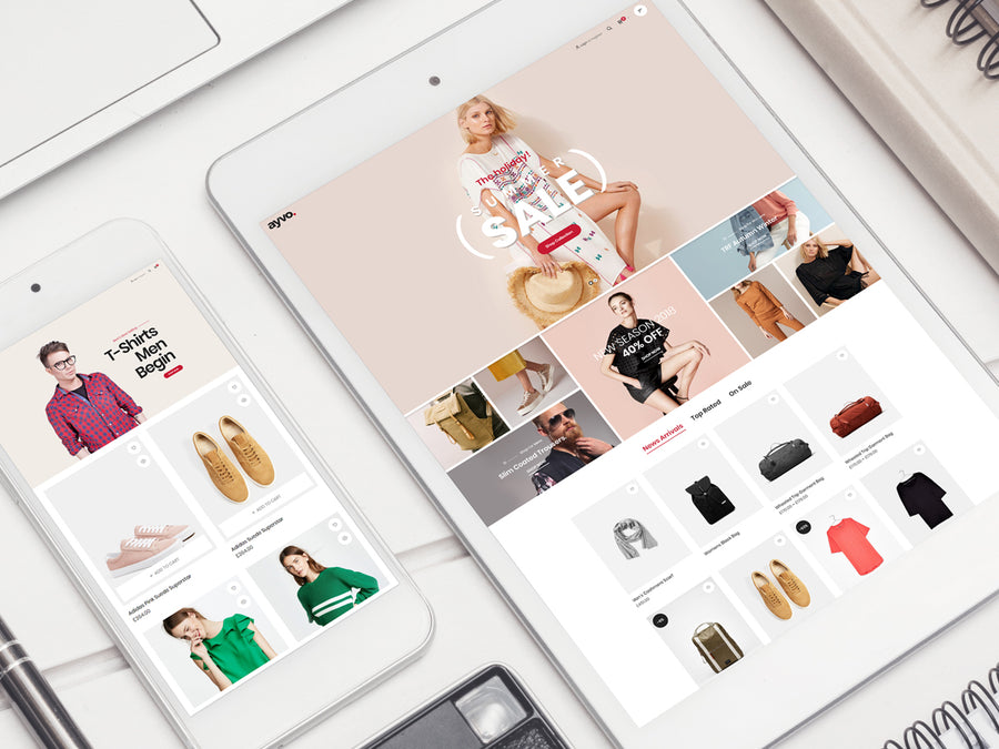 Smartphone With Tablet Mockup Psd 2018