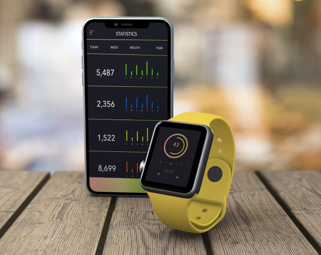 Smartwatch And Smartphone Presentation Psd