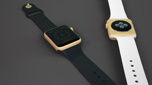 Smartwatch Mockup Of Two Psd