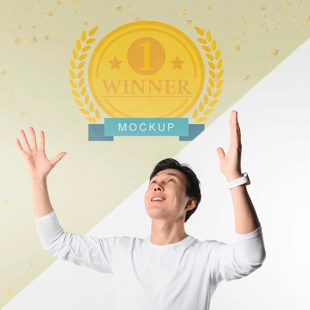 Smiley Man Wearing Watch Psd