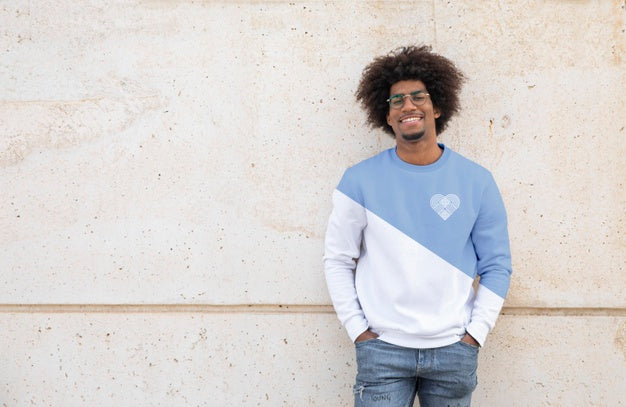 Smiley Young Man Wearing Hoodie Psd