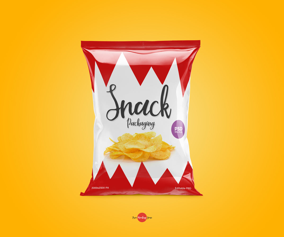 Snack Packaging Mockup Psd 2018