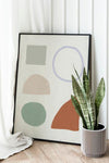 Snake Plant In A Gray Plant Pot By A Picture Frame Mockup Psd