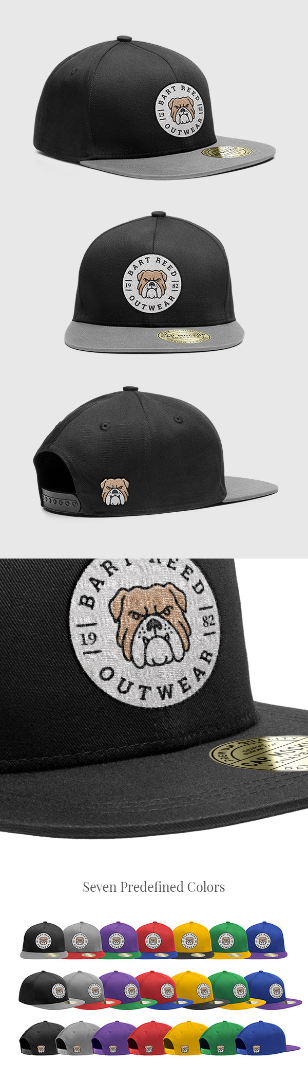 Snapback Cap Psd Mockup