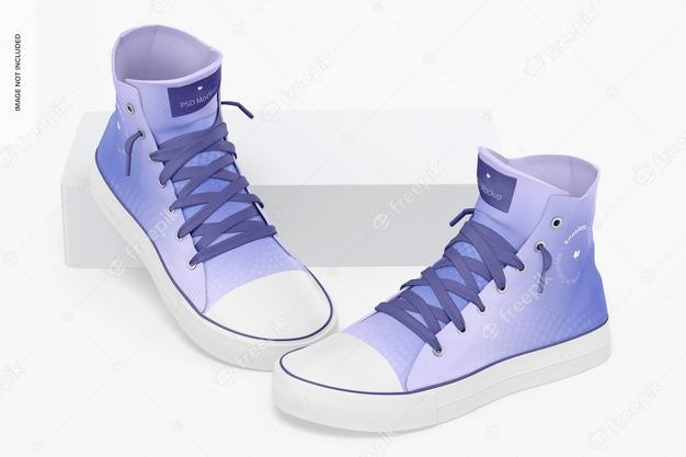Sneakers Mockup, Leaned Psd