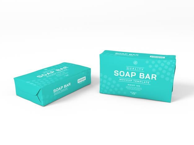 Soap Bar Box Packaging Mockup Psd