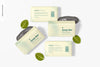 Soap Bars With Paper Package Mockup Psd