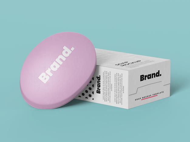 Soap Box Mockup Template Psd