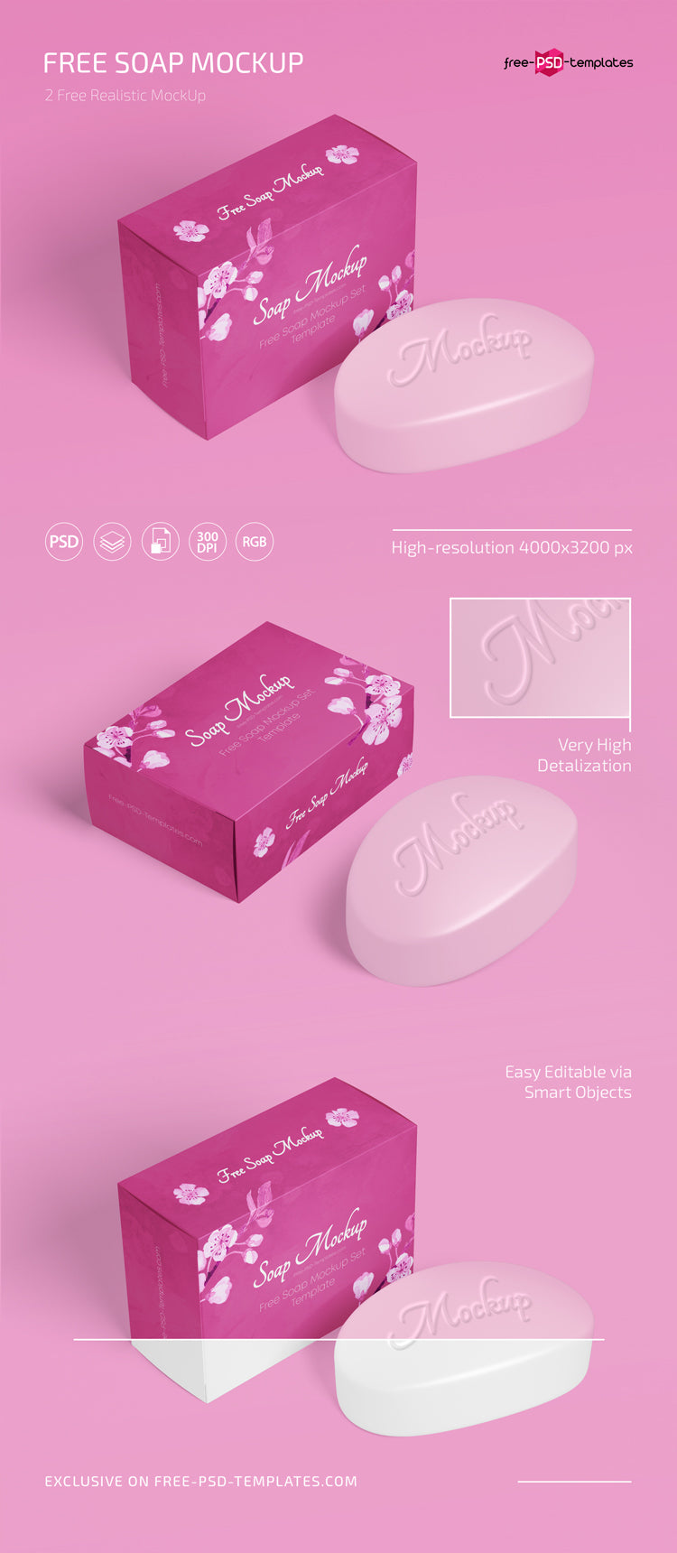 Soap Mockup Set Template