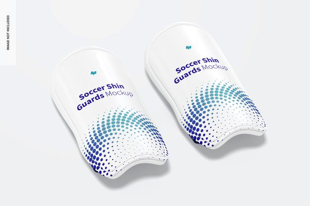 Soccer Shin Guards Mockup, Dropped Psd