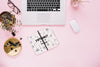 Social Media And Internet Mockup With Laptop Keyboard Psd