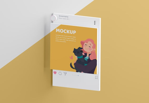 Social Media App Interface Mock-Up Psd