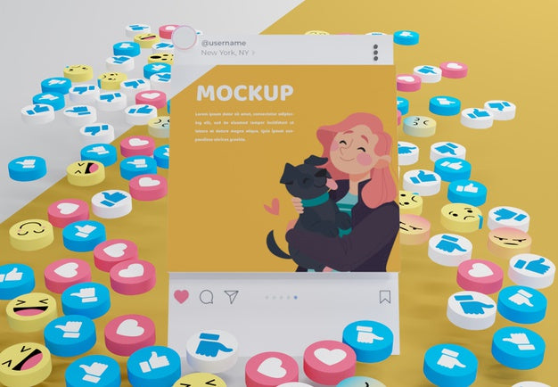 Social Media App Interface Mock-Up Psd