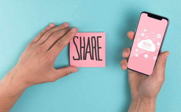 Social Media Concept With Share Message Psd