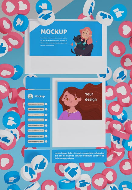 Social Media Platform Mock-Up Psd