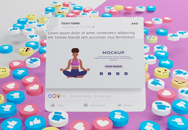 Social Media Platform On Mock-Up Device Psd