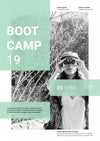 Social Media Post Mockup With Boot Camp Concept Psd