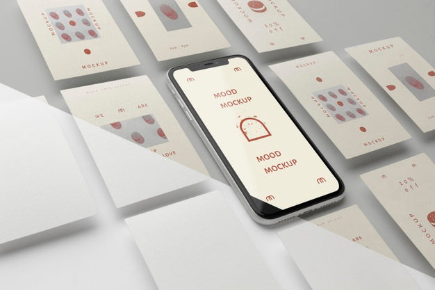 Social Media Stories And Smartphone Mock-Up Psd