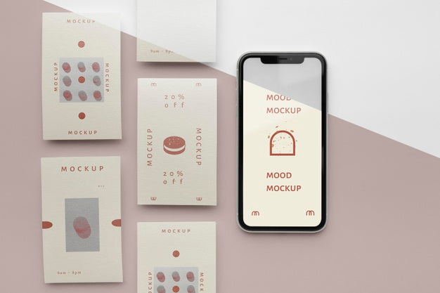 Social Media Stories And Smartphone Mock-Up Psd