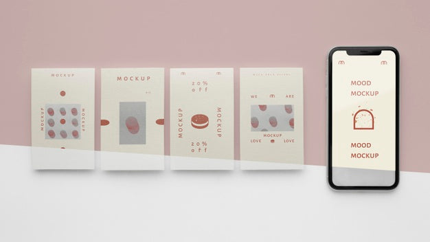 Social Media Stories And Smartphone Mock-Up Psd