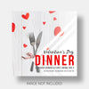 Social Template Restaurant Valentine'S Day Psd