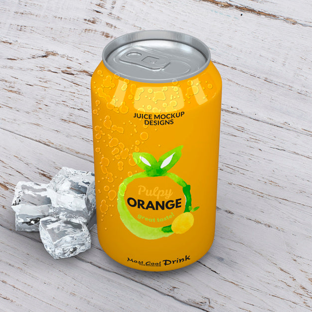 Soda Can Mockup Psd