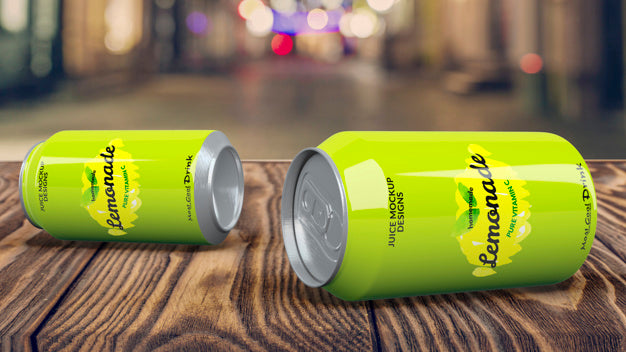Soda Can Mockup Psd