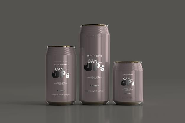 Soda Can Mockup Psd