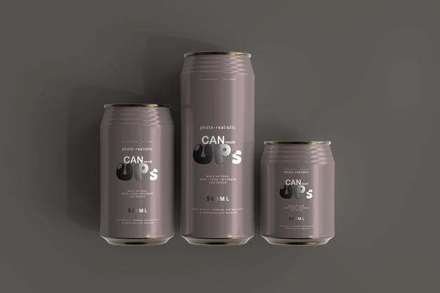 Soda Can Mockup Psd