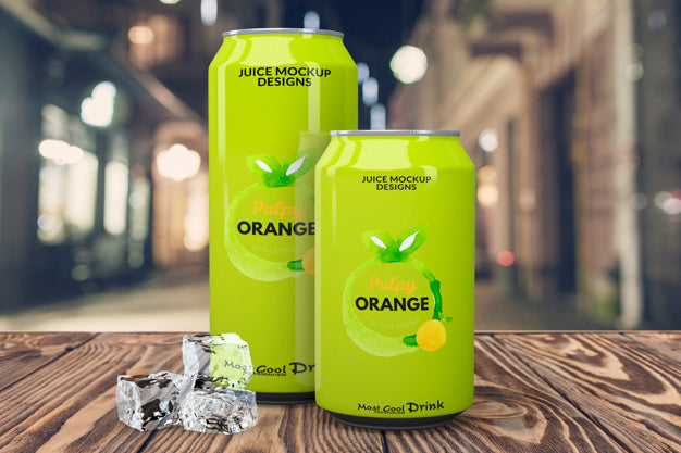Soda Can Mockup Psd