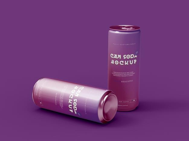Soda Can Mockup Psd