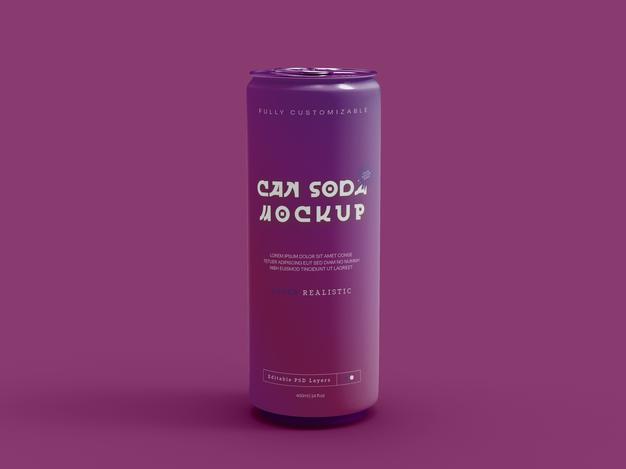 Soda Can Mockup Psd