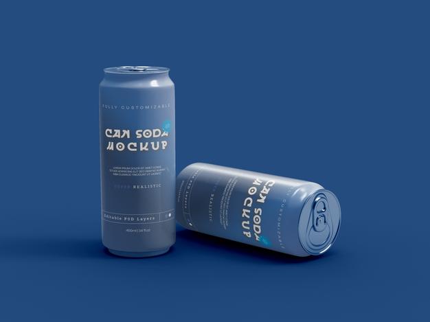 Soda Can Mockup Psd