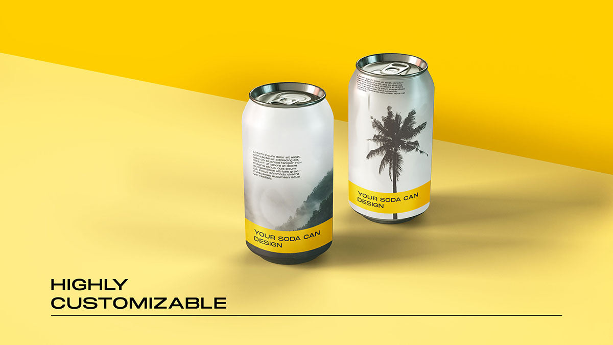 Soda Drink Can Mockup