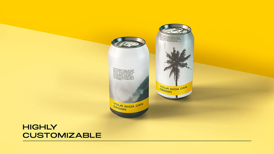 Soda Drink Can Mockup