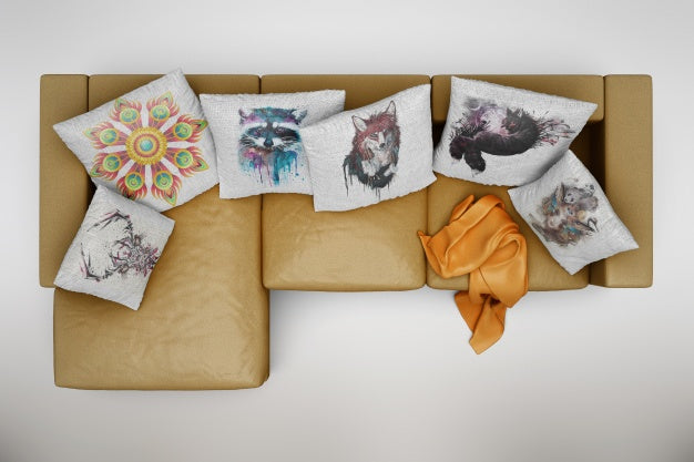 Sofa Mock Up Top View Psd