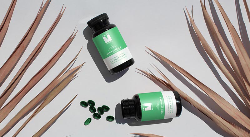 Soft Capsules Pill Bottle Mockup Psd