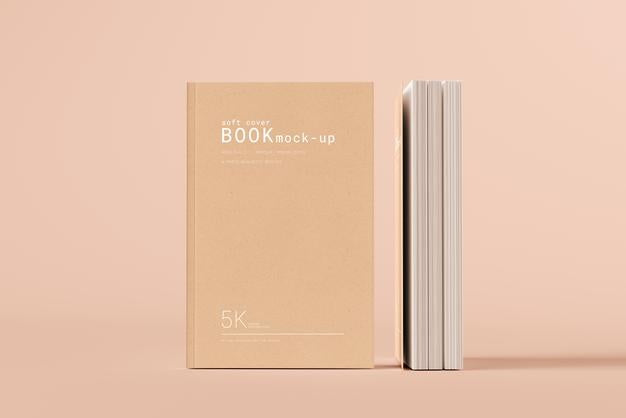 Soft Cover Book Mockup Scene Psd