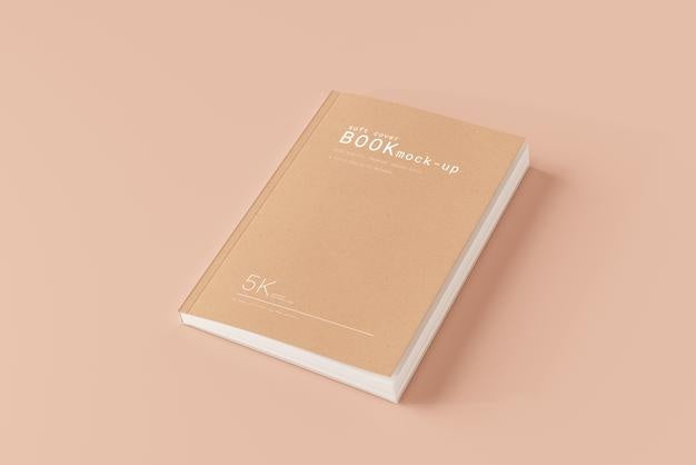 Soft Cover Book Mockup Scene Psd