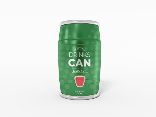 Soft Drink Can Packaging Mockup Psd