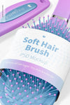 Soft Hair Brush Mockup, Close Up Psd